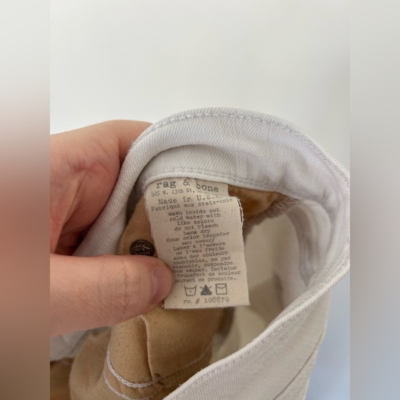 Rag & Bone White Skinny Jean Legging Size 26 W15020337 - Picture 12 of 12